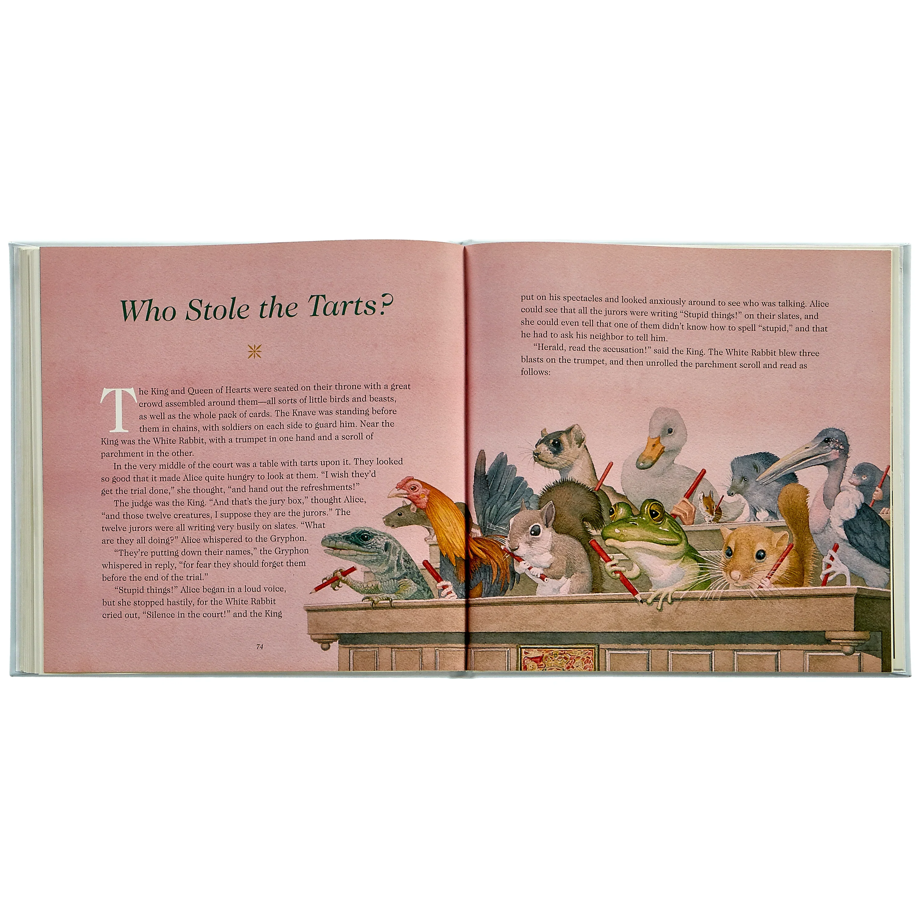 Alice's Adventures in Wonderland Leather-Bound Hardback Book - Image 6