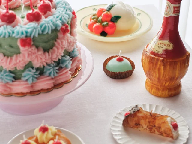 Mozzarella Plate Wax Candle - Image 2