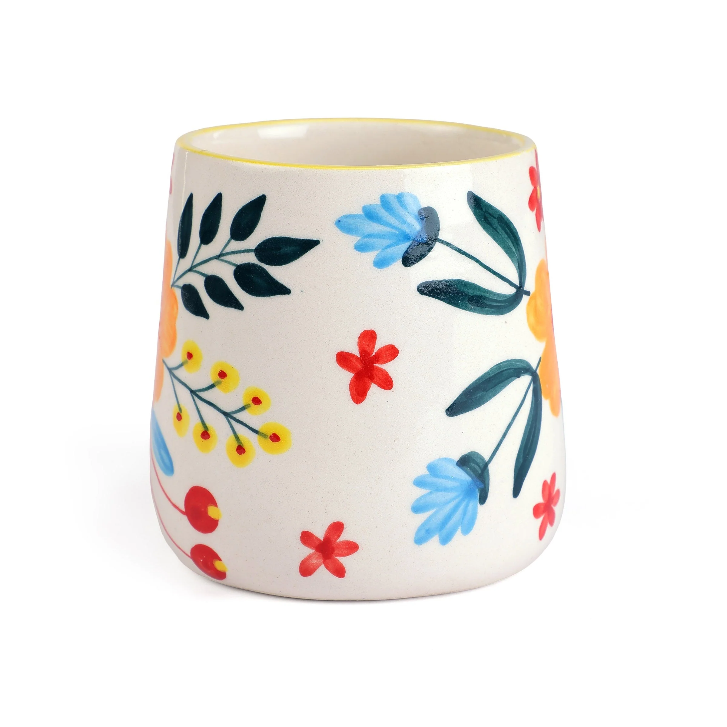 Floral Extravaganza Coffee Mug- Multi ,  3.5 X 2.5 Inches (Set of 4) - Image 3