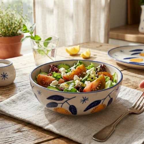 Italian Lemon Bowl, - 2.5x7 Inches (Set of 2) - Image 2