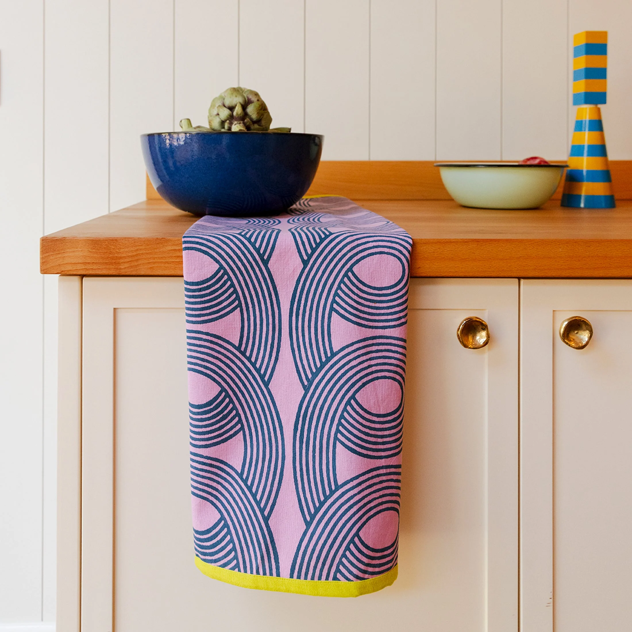 Orchid Loops Tea Towel - Image 2
