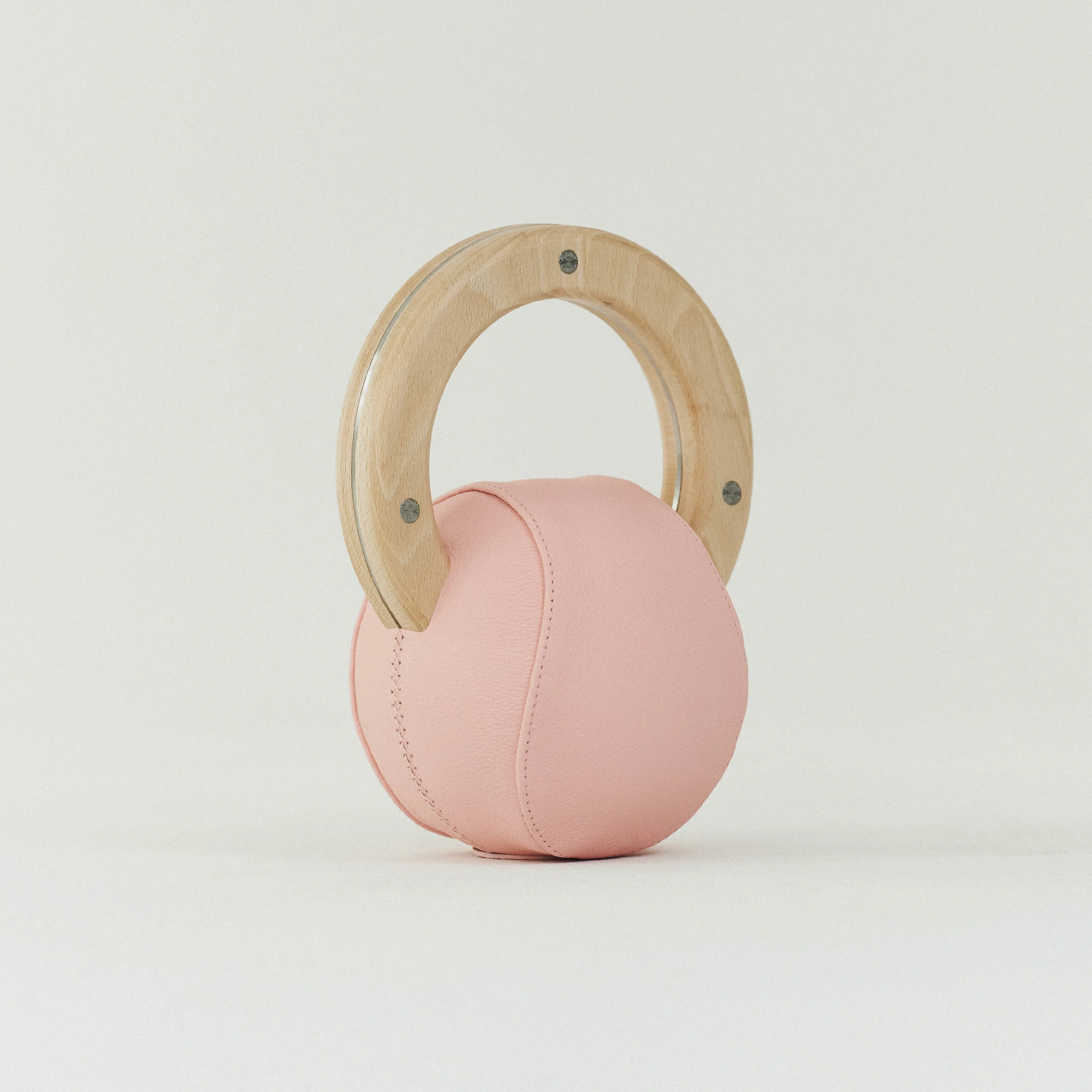 Wooden & Leather Kettlebell (6 kg) - Image 2