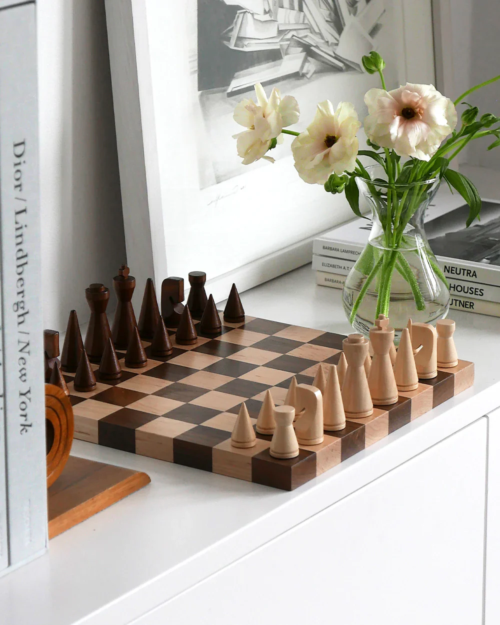 Minimalist Wood Chess Set - Image 6