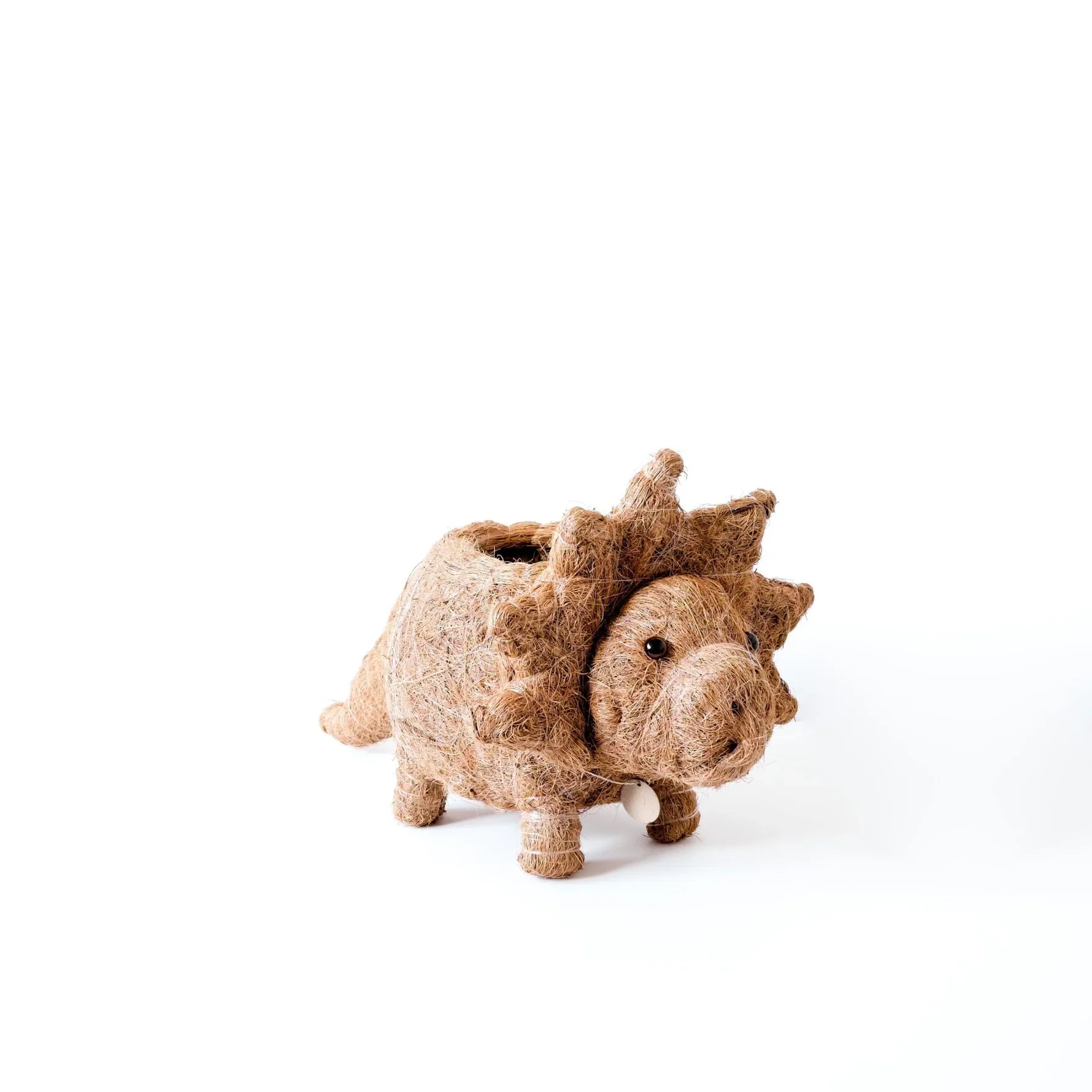 Handcrafted Triceratops Animal Planter - Image 3