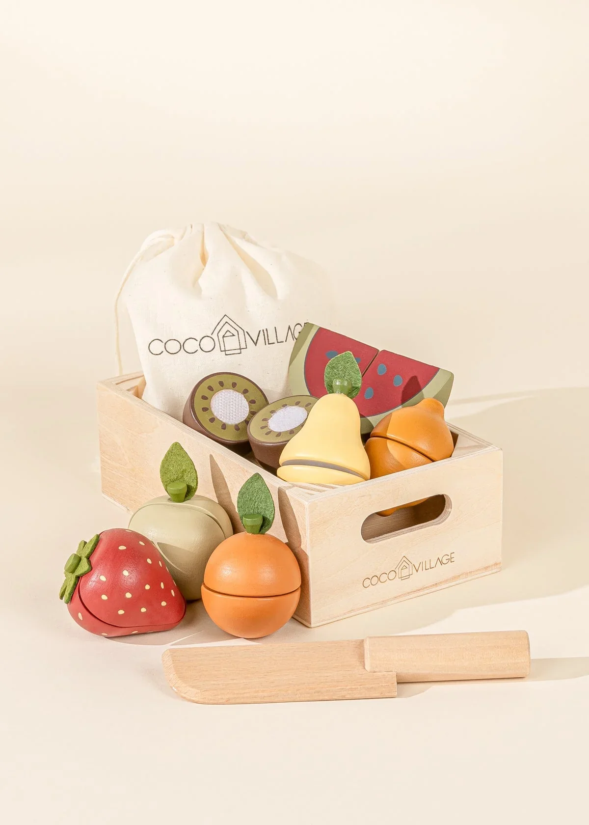 Wooden Fruits Playset - Image 3
